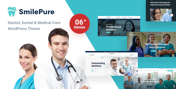 smilepure – dental medical care wordpress theme.webp