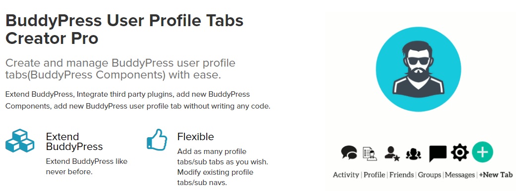 buddypress user profile tabs creator pro.jpg