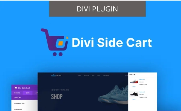 divi side cart.webp