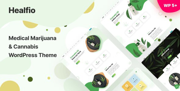 healfio medical marijuana and coffeeshop wordpress theme.webp