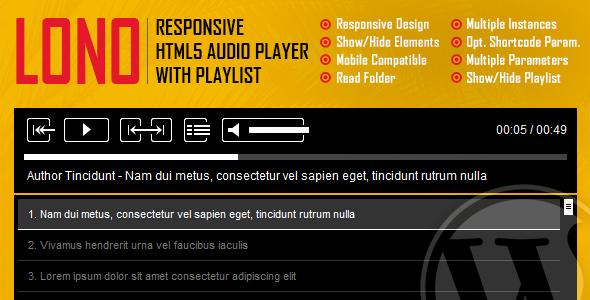 lonoresponsive html5 audio player with playlist.jpg