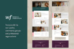 women’s foundation | non profit wordpress elementor template kit