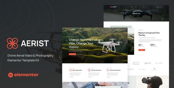 aerist drone aerial video photography elementor template kit.jpg