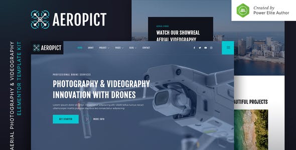 aeropict – drone aerial photography videography elementor template kit 3.jpg
