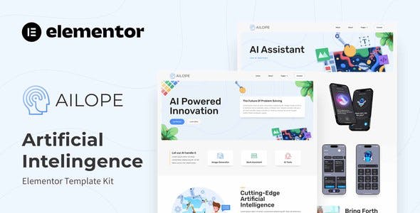 ailope artificial intelligence elementor template kit.jpg