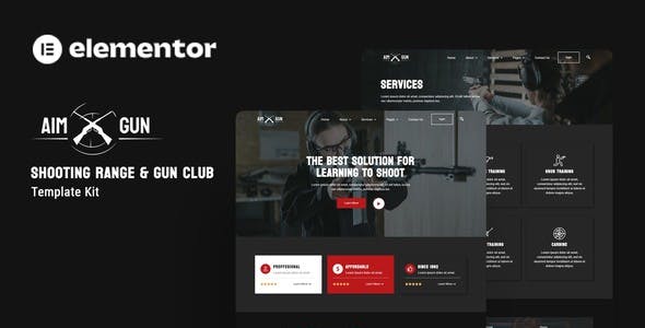 aimgun shooting range gun club elementor template kit.jpg