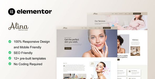 alina skin care dermatology elementor template kit.jpg