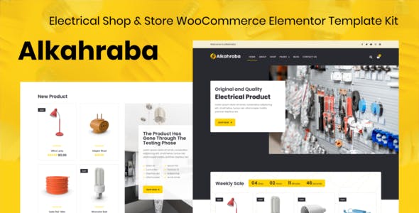 alkahraba electrical shop store woocommerce elementor template kit.jpg