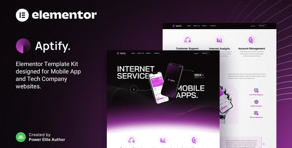 aptify – mobile app landing page tech company elementor template kit.jpg