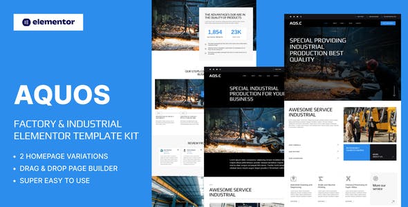 aquos factory industrial elementor pro template kit.jpg