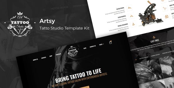artsy tattoo studio elementor template kit.jpg