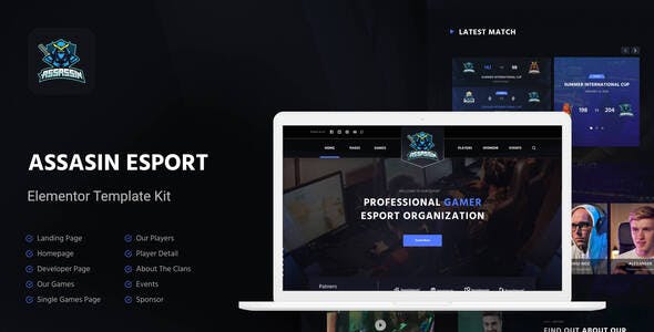 assasin esport gaming elementor template kit.jpg