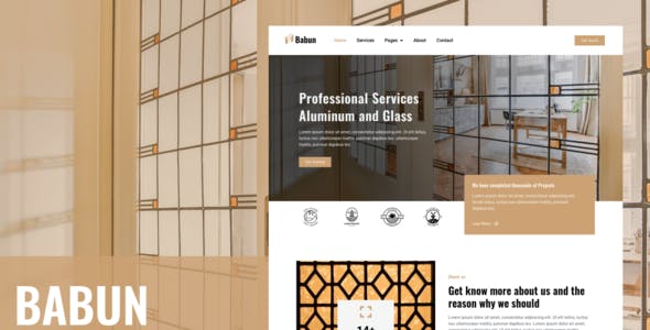 babun aluminum and glass installation and repair services elementor template kit.jpg