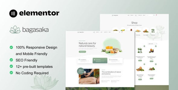 bagasaka ayurveda treatment woocommerce store elementor pro template kit.jpg