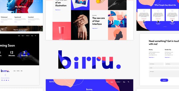 birru simple portfolio elementor template kit 3.jpg