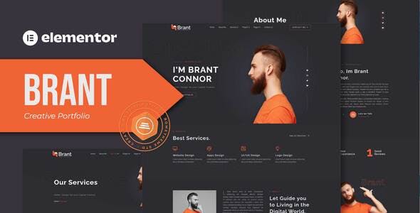 brant creative portfolio agency elementor template kit.jpg