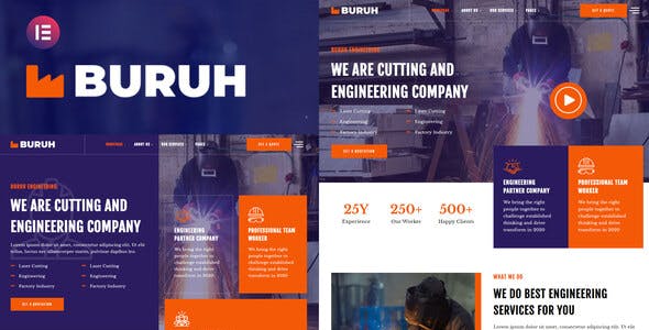 buruh laser cutting engineering company elementor template kit.jpg