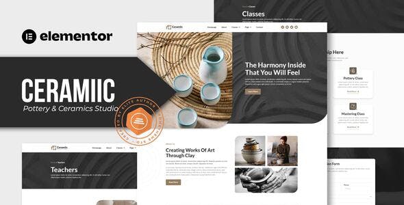 ceramiic pottery ceramics studio elementor template kit.jpg