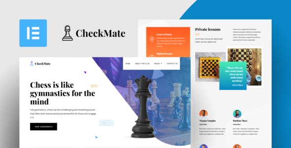 checkmate chess club tournaments elementor template kit.jpg
