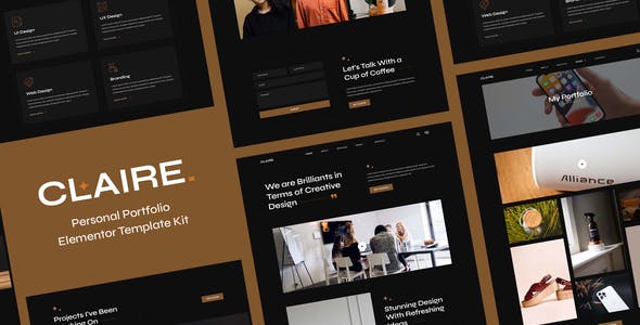 claire personal portfolio elementor template kit.jpg