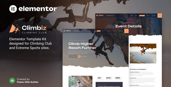 climbiz – climbing club extreme sports elementor template kit.jpg