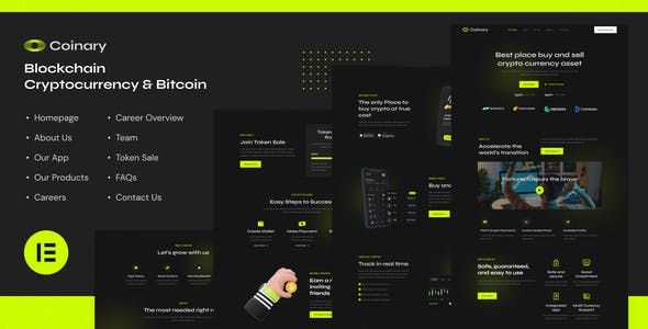 coinary blockchain cryptocurrency bitcoin elementor template kit.jpg