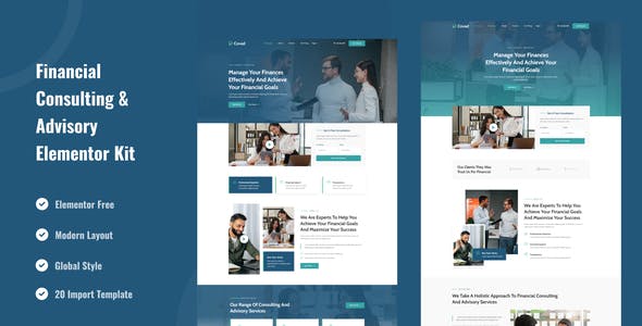 covad financial consulting advisory services elementor template kit.jpg