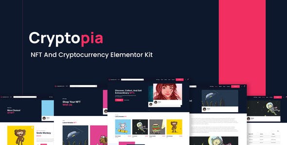 cryptopia nft crypto sales elementor template kit.jpg