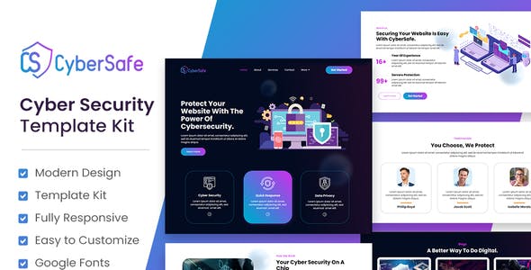 cybersafe cyber security service elementor template kit.jpg