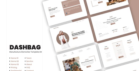 dashbag fashion store elementor template kit.jpg