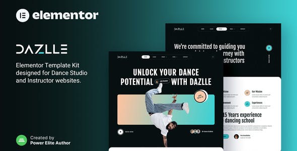 dazlle – dance studio instructor elementor template kit.jpg