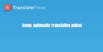 translatepress – deepl automatic translation add on