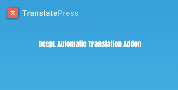 translatepress – deepl automatic translation add on