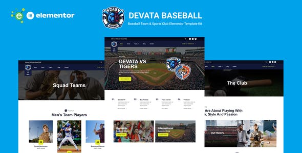 devata baseball team sports club elementor template kit.jpg
