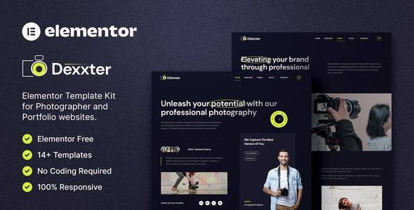 dexxter – photography portfolio elementor template kit.jpg