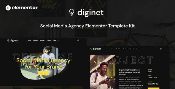 diginet social media marketing agency elementor template kit.jpg