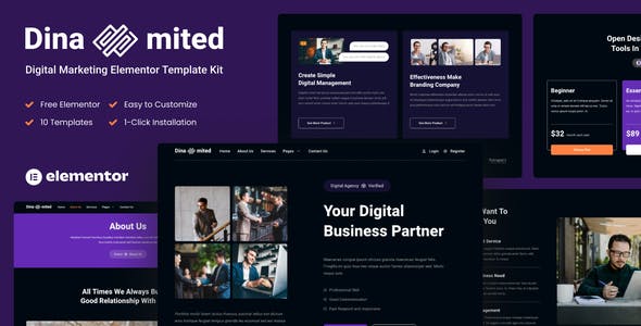 dinamited digital marketing business elementor template kit.jpg