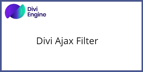 divi ajax filter