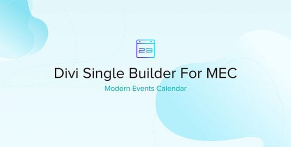 divi single builder for mec