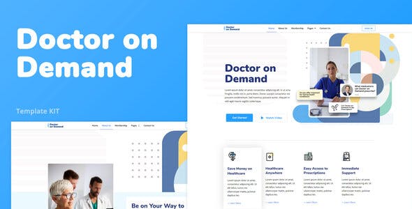 doctor on demand – online consultations elementor template kit.jpg