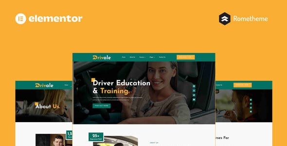 drivale driving school elementor pro full site template kit.jpg