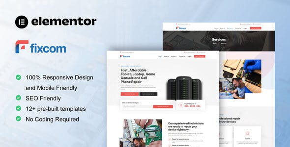 fixcom mobile phone computer repair elementor template kit.jpg