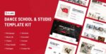 flaire dance school studio elementor template kit.jpg