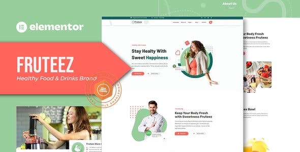 fruteez healthy food drinks brand elementor template kit 3.jpg