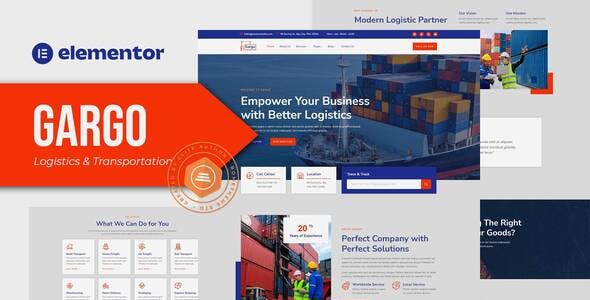 gargo logistics transportation elementor template kit.jpg