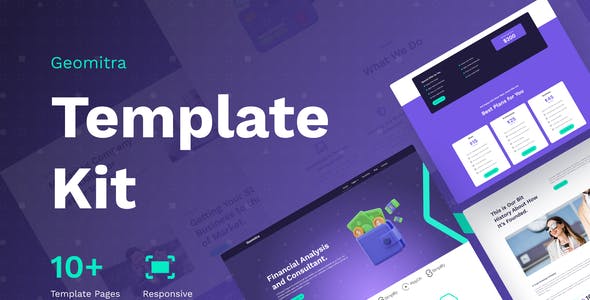 geomitra creative financial elementor pro template kit.jpg