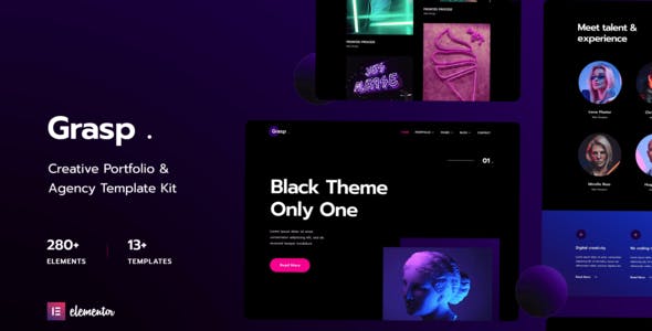 grasp creative portfolio agency elementor template kit 3.jpg