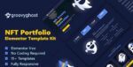 groovy ghost nft portfolio elementor template kit.jpg