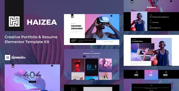 haizea creative portfolio resume elementor template kit.jpg