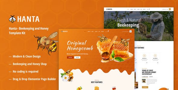 hanta beekeeping honey elementor template kit.jpg